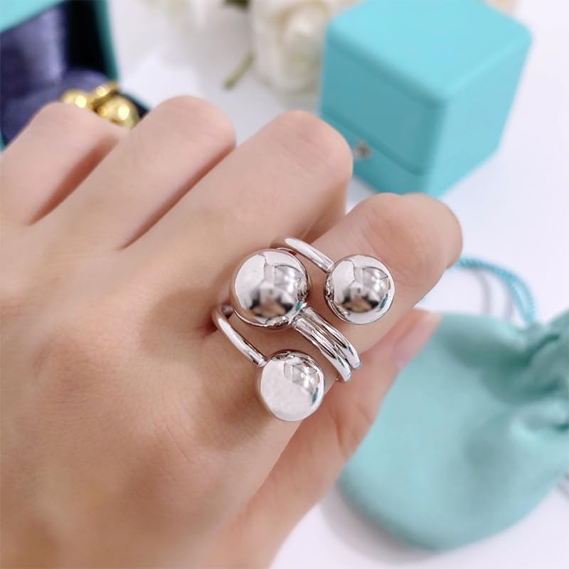 Sora Tuki Bold Chunky Silver Wrap Ring