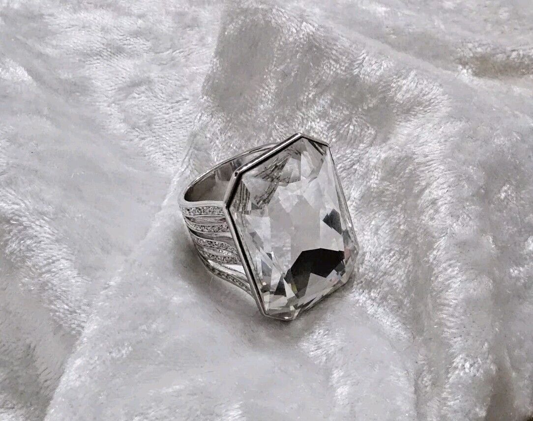 Swarovski Crystal Statement Ring in Size 5