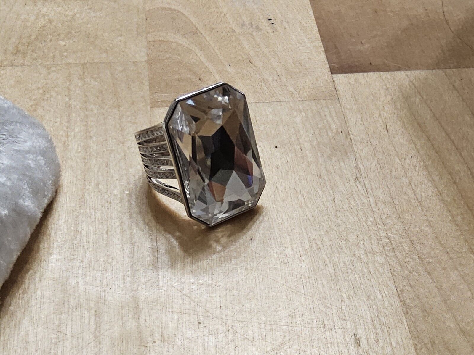 Swarovski Crystal Statement Ring in Size 5