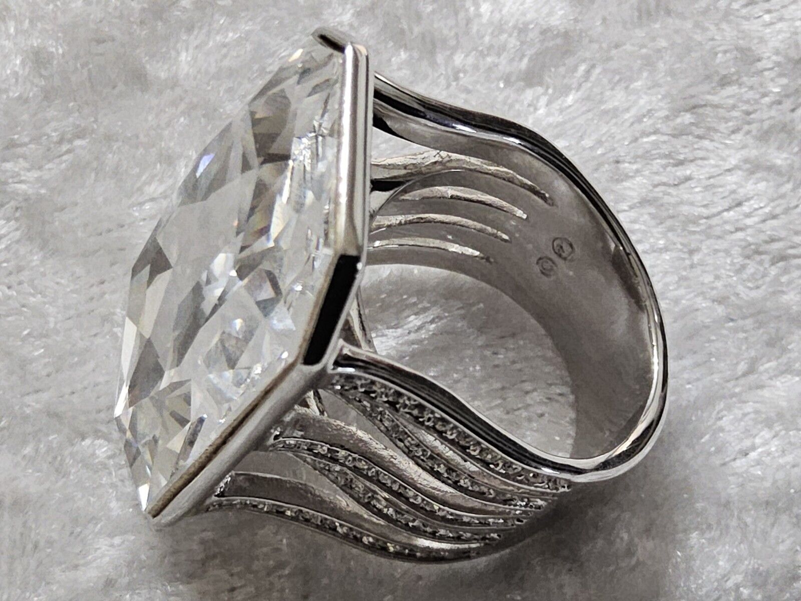 Swarovski Crystal Statement Ring in Size 5