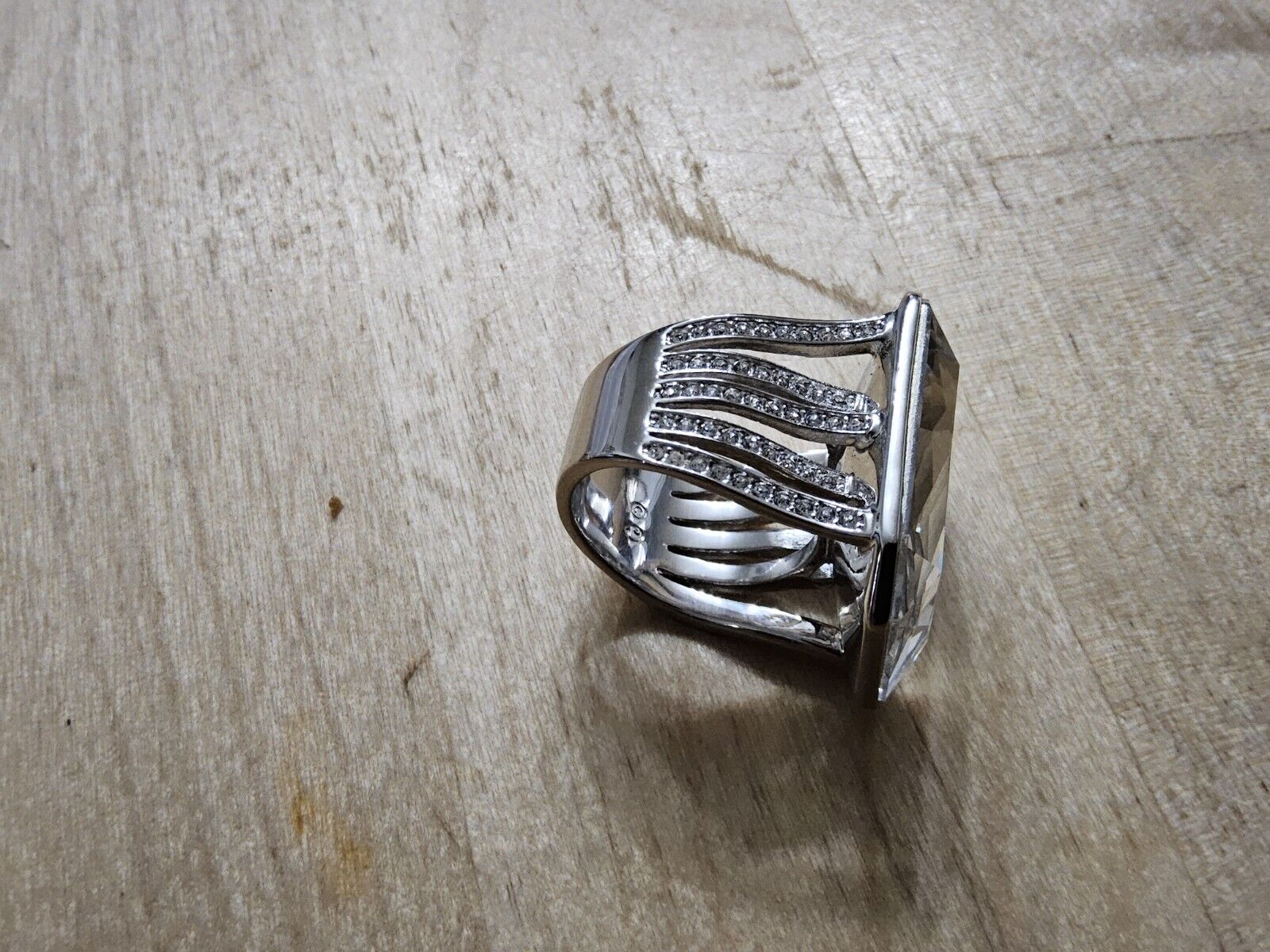 Swarovski Crystal Statement Ring in Size 5