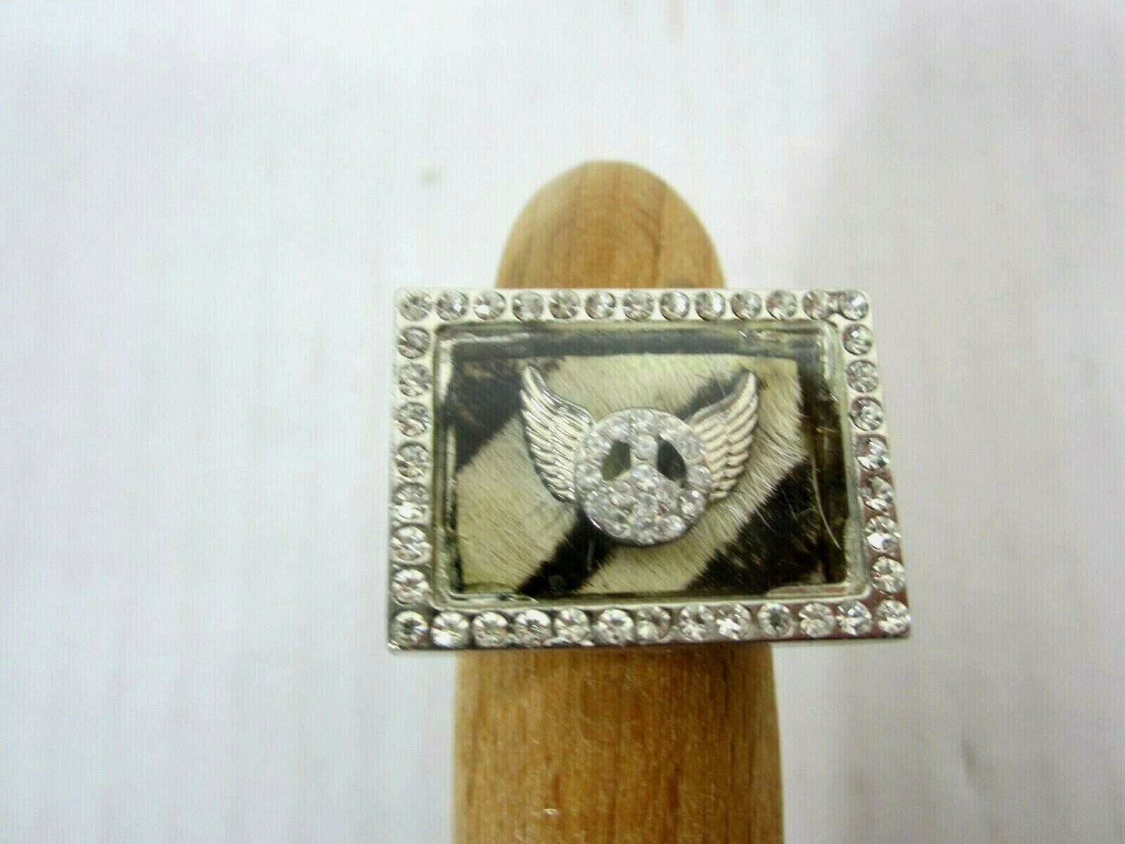 Oversized Wings of Peace Cocktail Ring