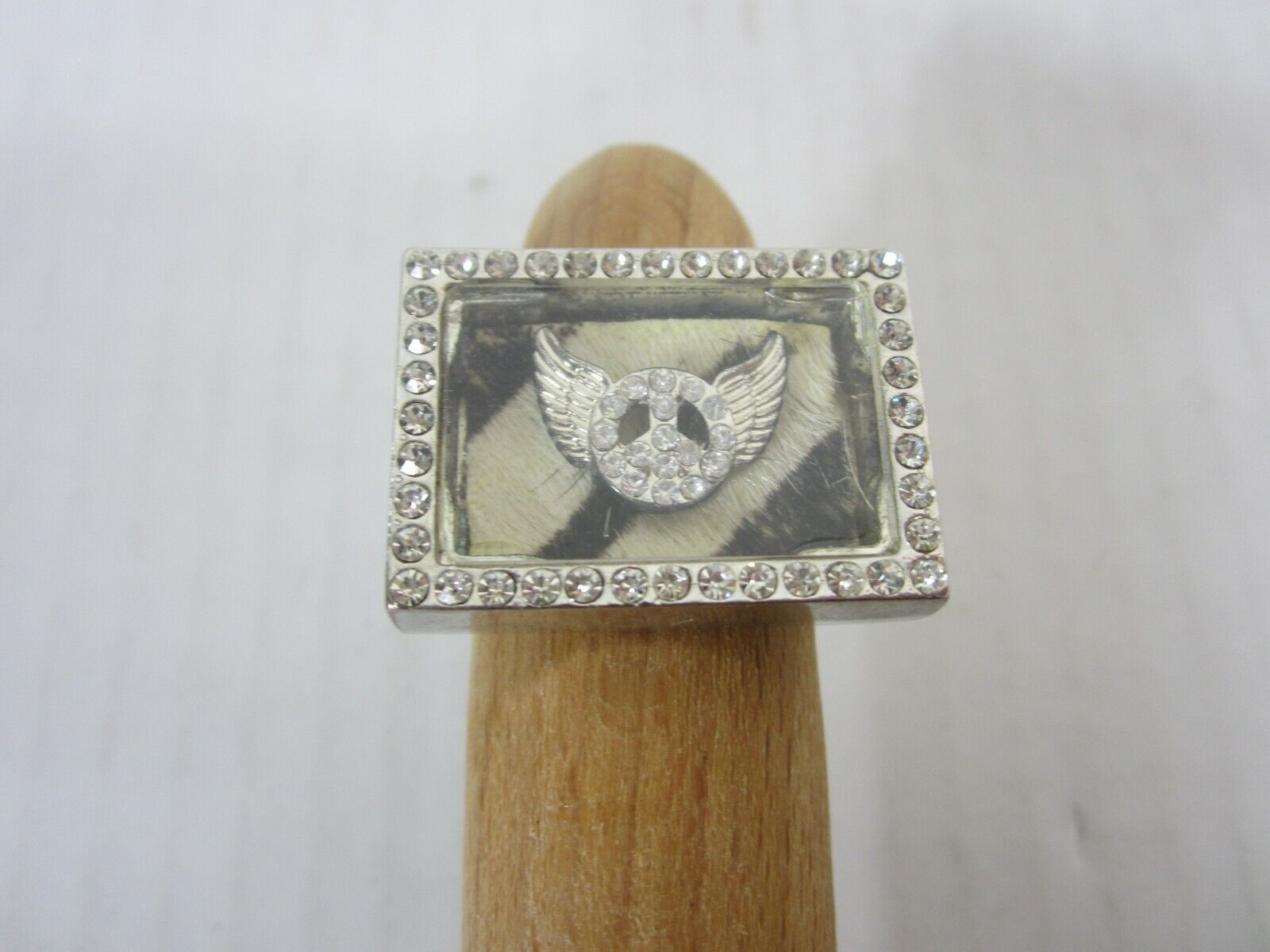 Oversized Wings of Peace Cocktail Ring