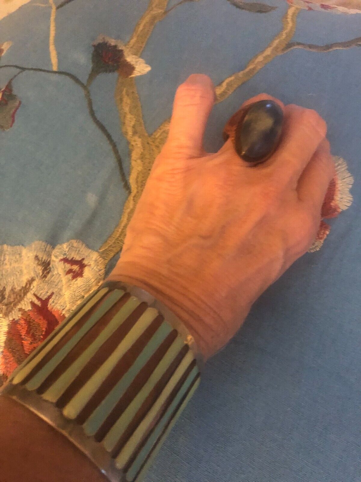 Stunning Handmade Wooden Statement Rings Size 7.5