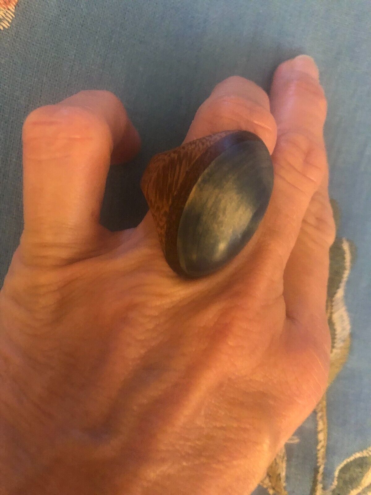 Stunning Handmade Wooden Statement Rings Size 7.5