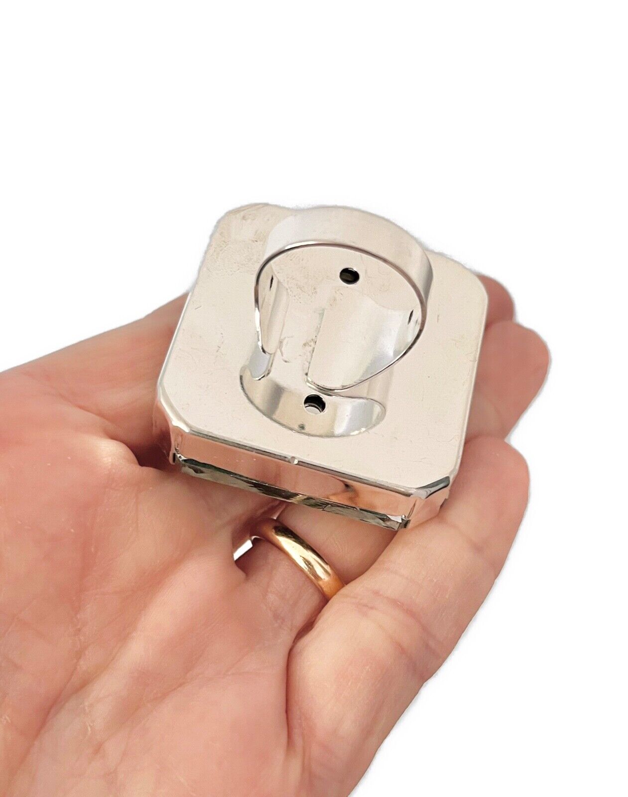 Iridescent Square Crystal Adjustable Statement Ring