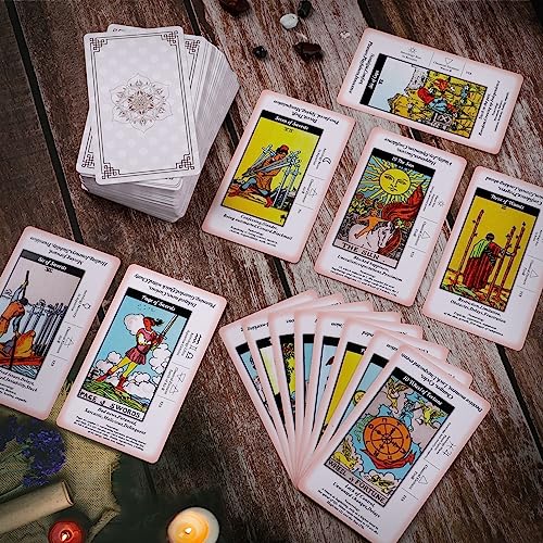 Erbacan Beginner Tarot Card Deck with Guidebook