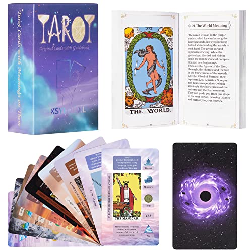 XSYLOHXL Beginners Tarot Deck Set with Meanings