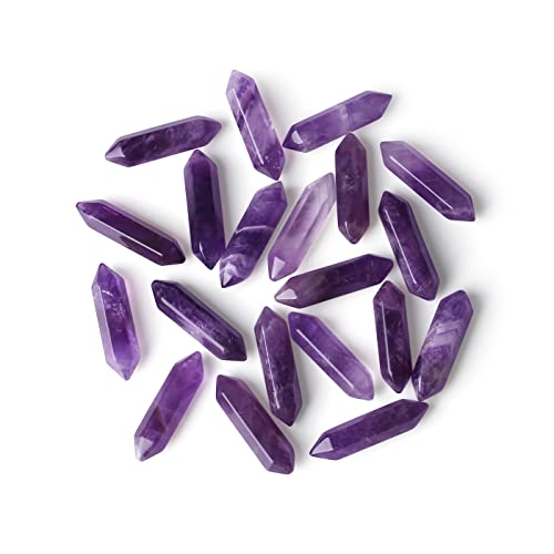 Amethyst Crystal Healing Stones Set: 10 Pcs