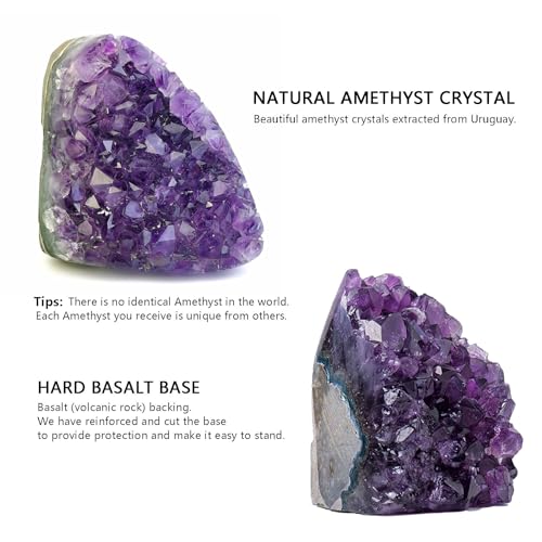 Amethyst Cluster Healing Quartz Geode Crystal Raw Stones