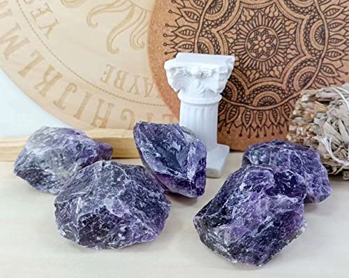 Amethyst Rough Stones Crystal Bulk for Reiki Healing
