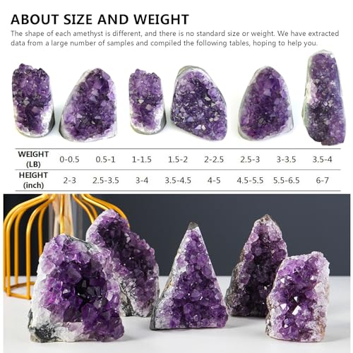 Amethyst Cluster Healing Quartz Geode Crystal Raw Stones