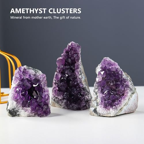 Amethyst Cluster Healing Quartz Geode Crystal Raw Stones