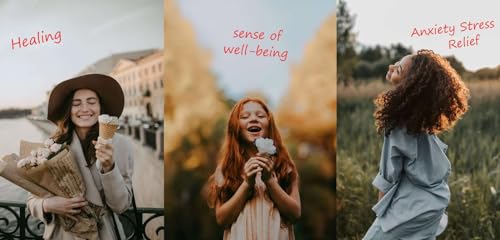 Amethyst Healing Crystal Palm Stone for Anxiety Relief