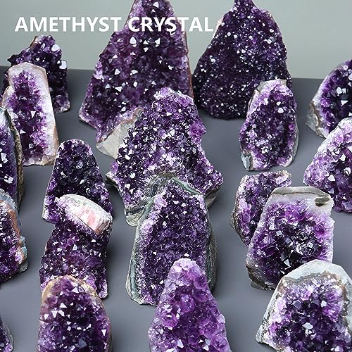 Amethyst Cluster Healing Quartz Geode Crystal Raw Stones