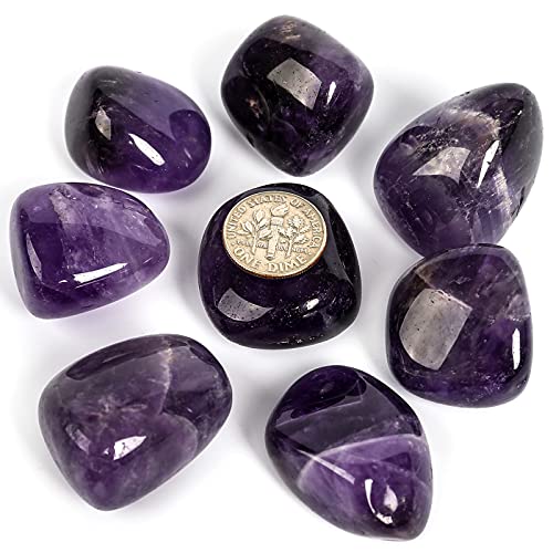 Natural Brazilian Amethyst Stones for Wicca, Reiki Healing