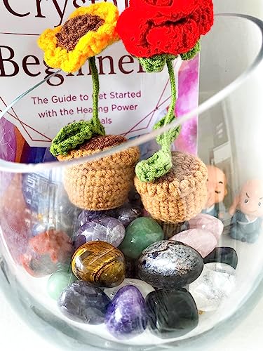 Amethyst Healing Crystal Stones Set - 0.45 lbs