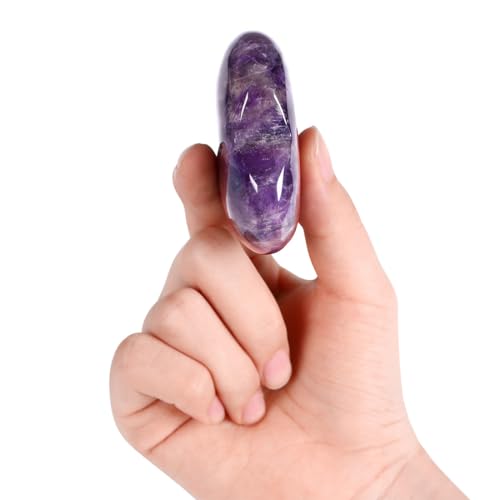 Amethyst Crystal Heart Stone: Healing, Birthday, Reiki Gift