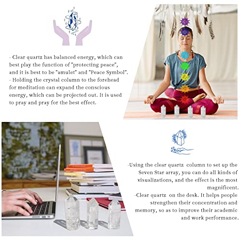 Apengshi Clear Quartz Healing Crystal Tower 2.36-2.75