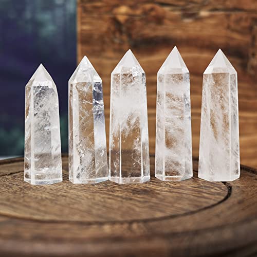 Apengshi Clear Quartz Healing Crystal Tower 2.36-2.75