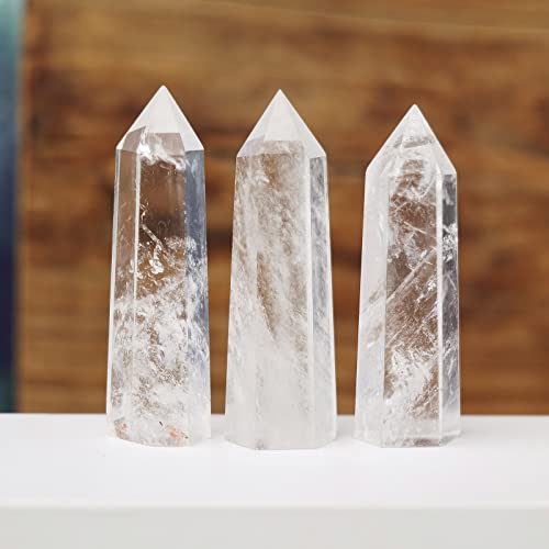 Apengshi Clear Quartz Healing Crystal Tower 2.36-2.75
