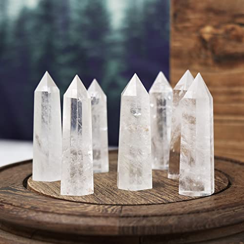 Apengshi Clear Quartz Healing Crystal Tower 2.36-2.75