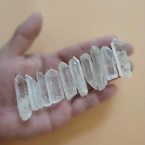 10 Pcs Natural Rough Quartz Crystal Points - 1"-2