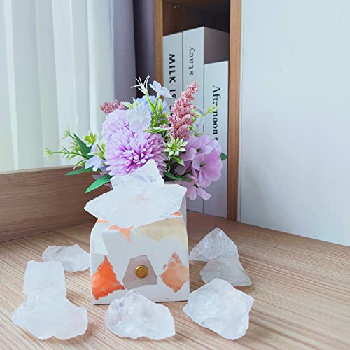 Rough Clear Quartz Healing Stones for Tumbling, Wrapping