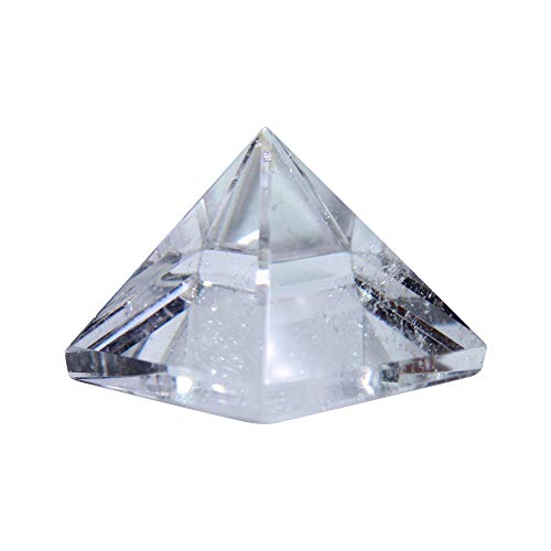 Clear Quartz Pyramid Energy Generator for Protection & Positivity