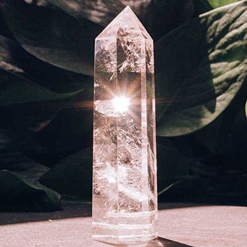 LAIDANLA Clear Quartz Healing Crystals Wands Hexagonal Point