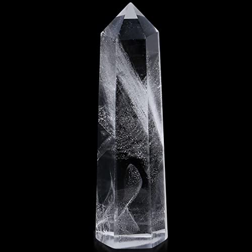 LAIDANLA Clear Quartz Healing Crystals Wands Hexagonal Point