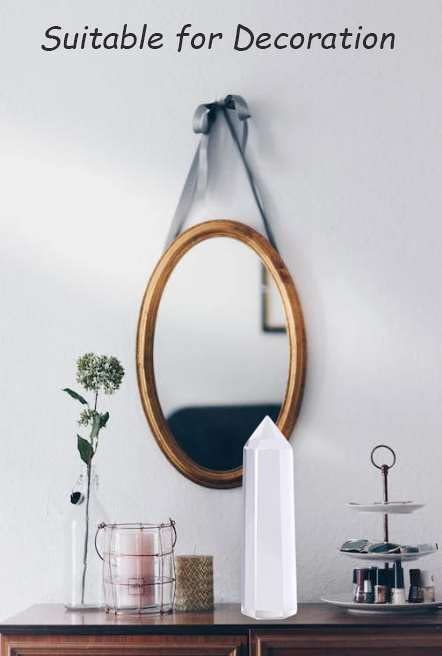 LAIDANLA Clear Quartz Healing Crystals Wands Hexagonal Point