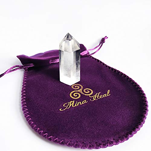 Clear Quartz Crystal Pointed Wand for Reiki and Chakra