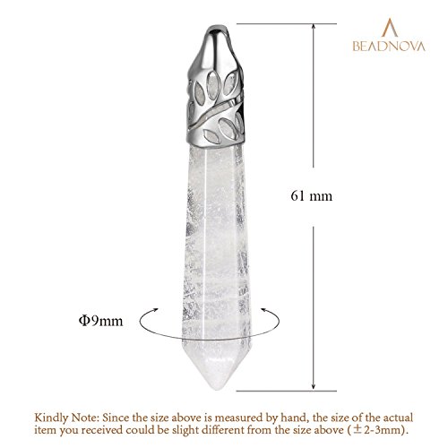 White Quartz Crystal Pendant for Energy Healing Gemstones