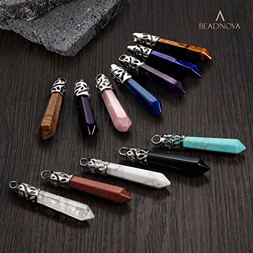 White Quartz Crystal Pendant for Energy Healing Gemstones