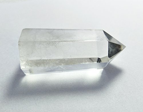 Clear Quartz Crystal Pointed Wand for Reiki and Chakra