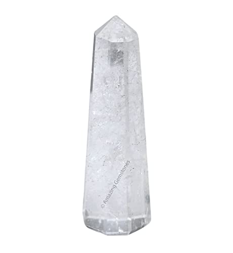 Clear Quartz Tower for Reiki Healing and Crystal Grid