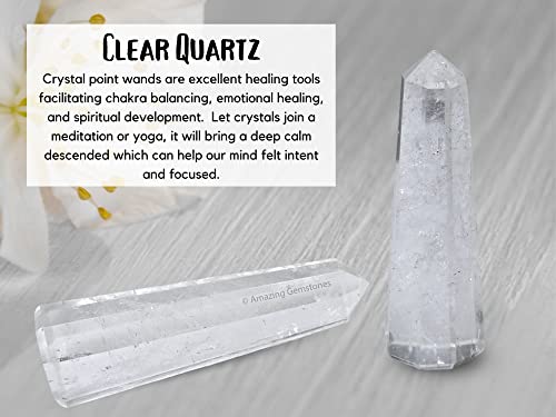 Clear Quartz Tower for Reiki Healing and Crystal Grid