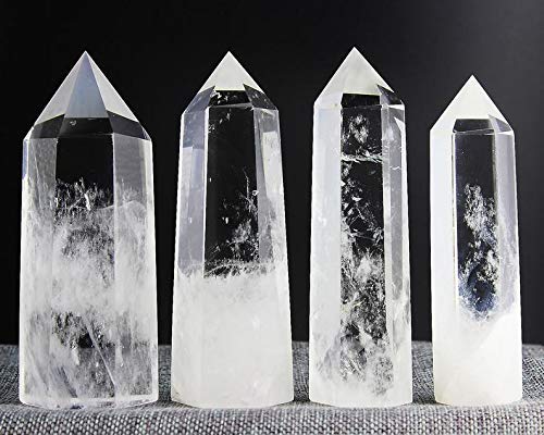 Large Clear Quartz Crystal Tower Wand for Chakra Meditation