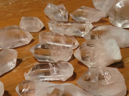 1Lb Bulk Clear Quartz Crystal Points for Home Decor