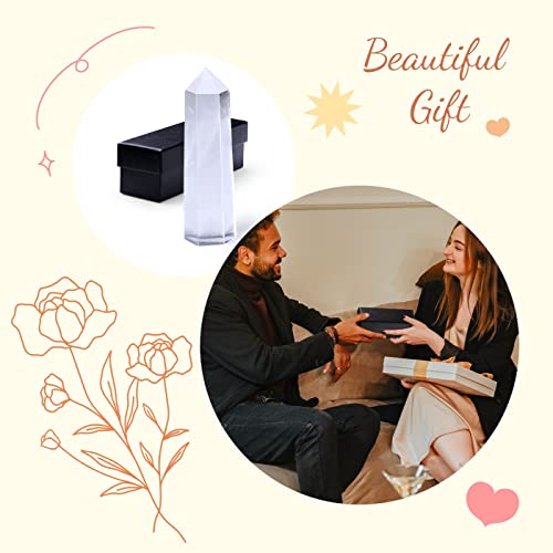 Clear Quartz Crystal Healing Stones Hexagonal Pointed Wand