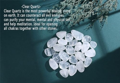 Clear Quartz Healing Crystals Bulk Tumbled Stones Set
