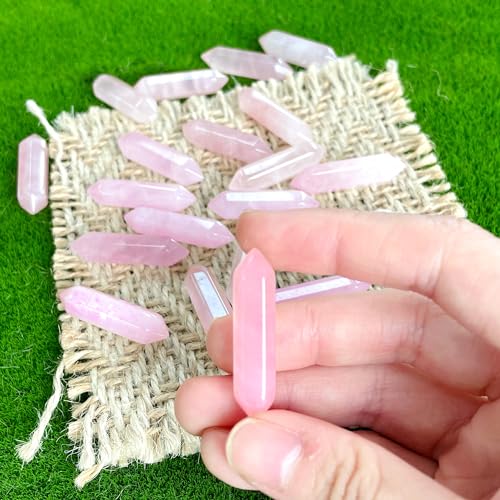 Rose Quartz Crystal Points for Healing and Energy
