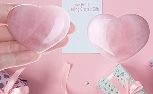 Rose Quartz Crystal Heart for Love and Healing