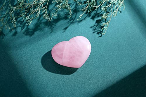 Rose Quartz Crystal Heart for Love and Healing