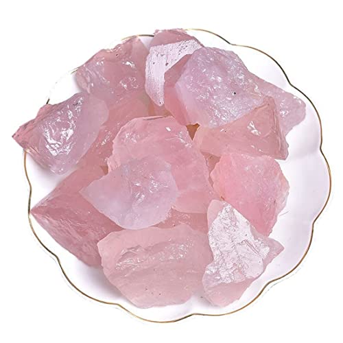 Large Raw Rose Quartz Crystal for Tumbling and Wicca