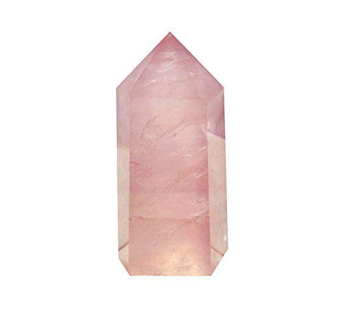 Rose Quartz Crystal Wand for Reiki Chakra Meditation