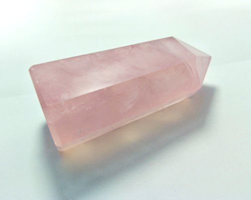 Rose Quartz Crystal Wand for Reiki Chakra Meditation