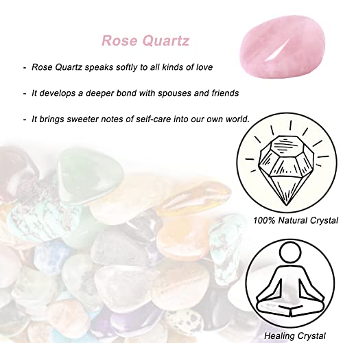 Large Rose Quartz Healing Stones for Energy Therapy