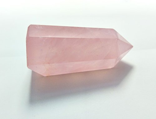 Rose Quartz Crystal Wand for Reiki Chakra Meditation